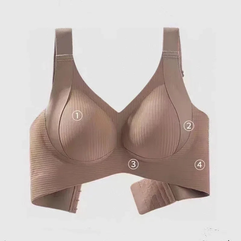 Women's Seamless Underwear, Thin Style, Large Breasts, Small Breasts, No Wires, Pull-up And Anti-sagging Large Size Bra Zen Fit Plus Women's Seamless Underwear, Thin Style, Large Breasts, Small Breasts, No Wires, Pull-up And Anti-sagging Large Size Bra Zen Fit Plus