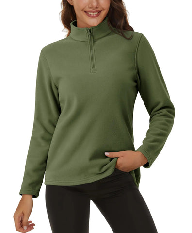TACVASEN Stand Collar 1/4 Zip Fleece Pullover Womens Outdoor Sports Casual Tops Autumn Winter Lightweight Soft Warm Sweatshirt Zen Fit Plus TACVASEN Stand Collar 1/4 Zip Fleece Pullover Womens Outdoor Sports Casual Tops Autumn Winter Lightweight Soft Warm Sweatshirt Zen Fit Plus