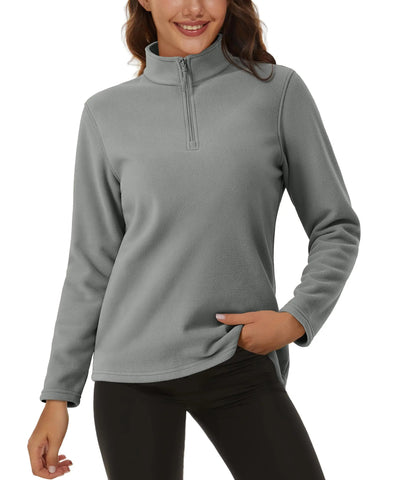 TACVASEN Stand Collar 1/4 Zip Fleece Pullover Womens Outdoor Sports Casual Tops Autumn Winter Lightweight Soft Warm Sweatshirt Zen Fit Plus TACVASEN Stand Collar 1/4 Zip Fleece Pullover Womens Outdoor Sports Casual Tops Autumn Winter Lightweight Soft Warm Sweatshirt Zen Fit Plus