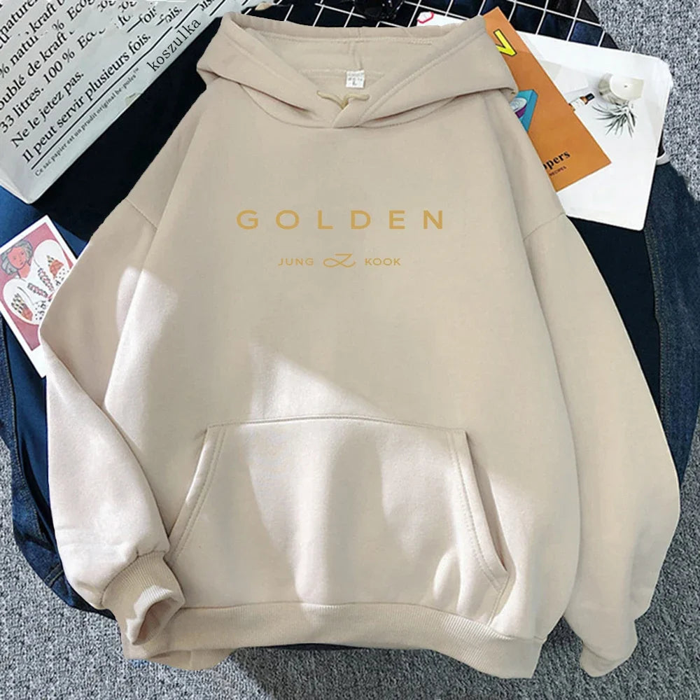 JungKook Golden Hoodie Women Aesthetic Standing Next To You Hoodies Unisex Album Letter Print Golden Pullovers Sweatshirts Korea Zen fit plus JungKook Golden Hoodie Women Aesthetic Standing Next To You Hoodies Unisex Album Letter Print Golden Pullovers Sweatshirts Korea Zen fit plus
