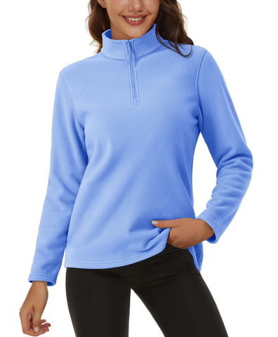 TACVASEN Stand Collar 1/4 Zip Fleece Pullover Womens Outdoor Sports Casual Tops Autumn Winter Lightweight Soft Warm Sweatshirt Zen Fit Plus TACVASEN Stand Collar 1/4 Zip Fleece Pullover Womens Outdoor Sports Casual Tops Autumn Winter Lightweight Soft Warm Sweatshirt Zen Fit Plus