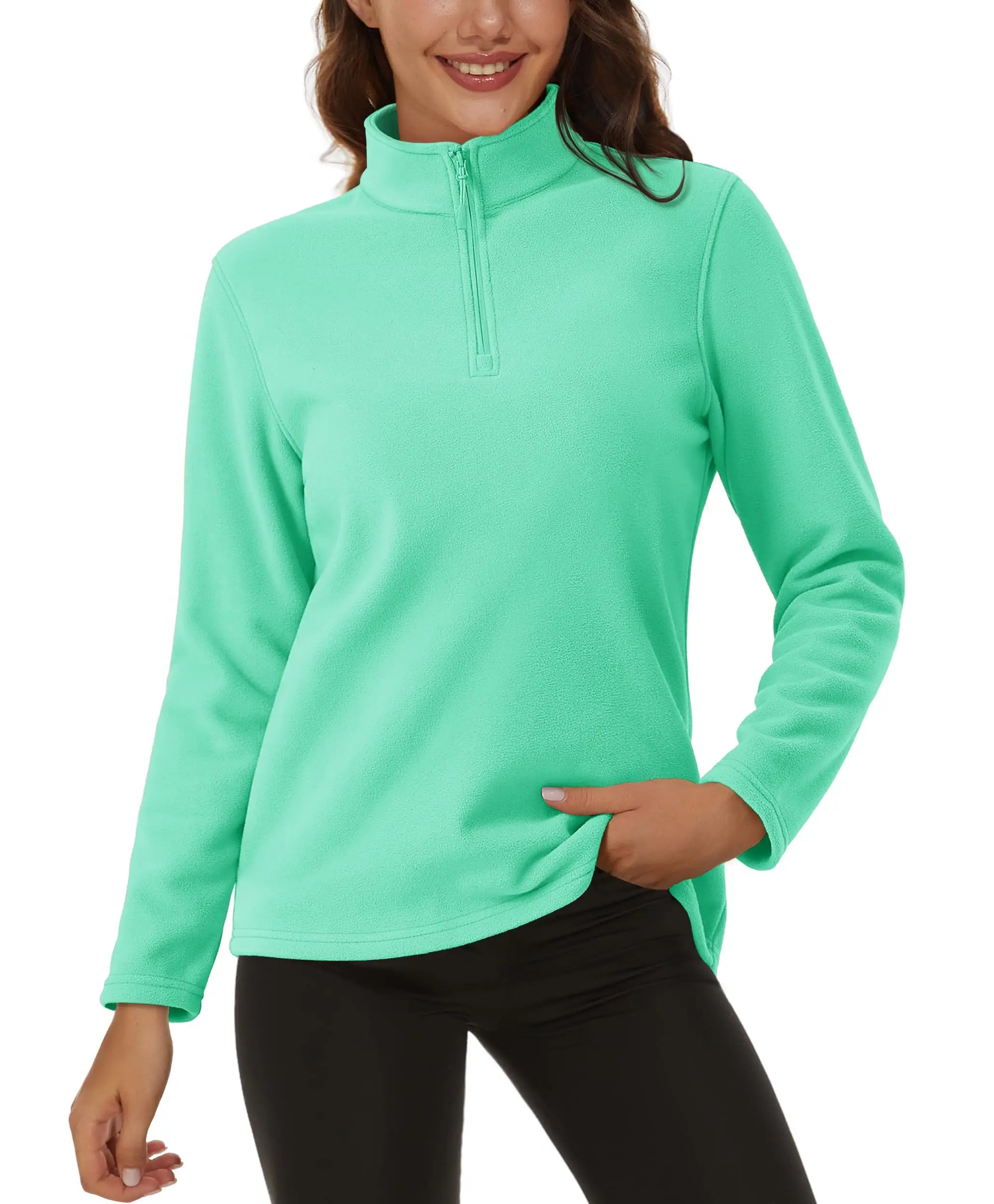 TACVASEN Stand Collar 1/4 Zip Fleece Pullover Womens Outdoor Sports Casual Tops Autumn Winter Lightweight Soft Warm Sweatshirt Zen Fit Plus TACVASEN Stand Collar 1/4 Zip Fleece Pullover Womens Outdoor Sports Casual Tops Autumn Winter Lightweight Soft Warm Sweatshirt Zen Fit Plus