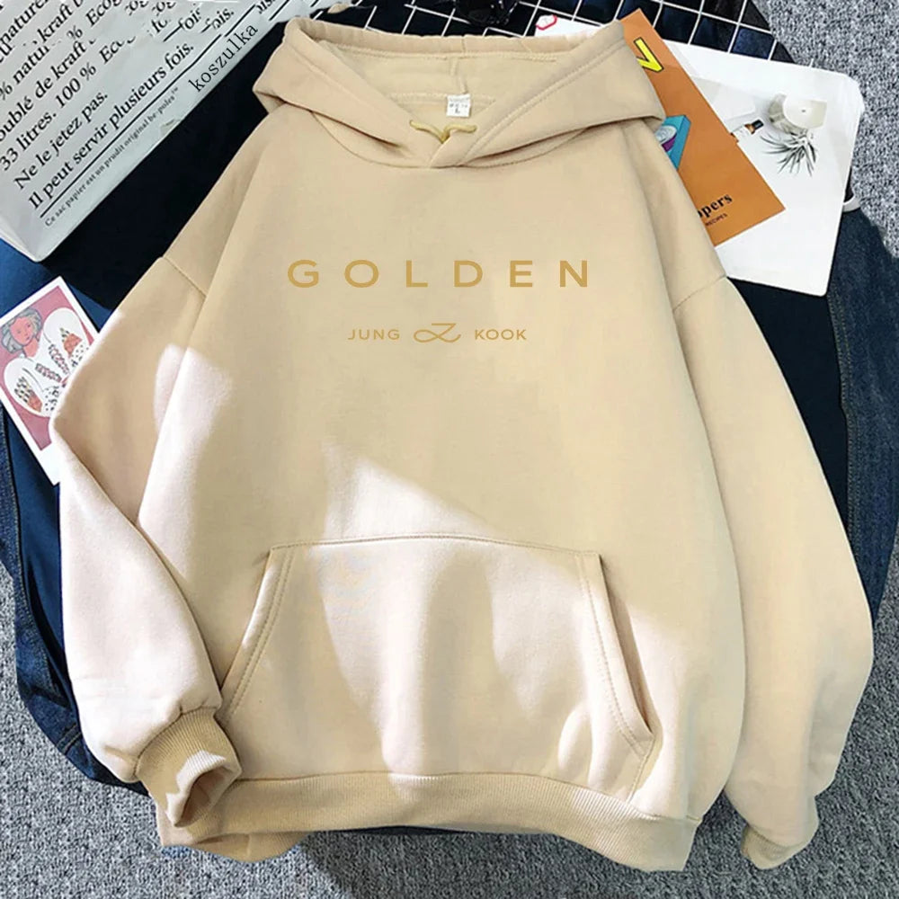 JungKook Golden Hoodie Women Aesthetic Standing Next To You Hoodies Unisex Album Letter Print Golden Pullovers Sweatshirts Korea Zen fit plus JungKook Golden Hoodie Women Aesthetic Standing Next To You Hoodies Unisex Album Letter Print Golden Pullovers Sweatshirts Korea Zen fit plus