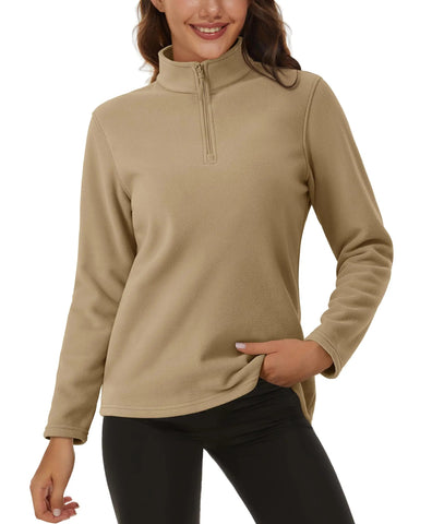 TACVASEN Stand Collar 1/4 Zip Fleece Pullover Womens Outdoor Sports Casual Tops Autumn Winter Lightweight Soft Warm Sweatshirt Zen Fit Plus TACVASEN Stand Collar 1/4 Zip Fleece Pullover Womens Outdoor Sports Casual Tops Autumn Winter Lightweight Soft Warm Sweatshirt Zen Fit Plus