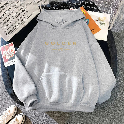 JungKook Golden Hoodie Women Aesthetic Standing Next To You Hoodies Unisex Album Letter Print Golden Pullovers Sweatshirts Korea Zen fit plus JungKook Golden Hoodie Women Aesthetic Standing Next To You Hoodies Unisex Album Letter Print Golden Pullovers Sweatshirts Korea Zen fit plus