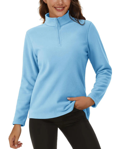 TACVASEN Stand Collar 1/4 Zip Fleece Pullover Womens Outdoor Sports Casual Tops Autumn Winter Lightweight Soft Warm Sweatshirt Zen Fit Plus TACVASEN Stand Collar 1/4 Zip Fleece Pullover Womens Outdoor Sports Casual Tops Autumn Winter Lightweight Soft Warm Sweatshirt Zen Fit Plus