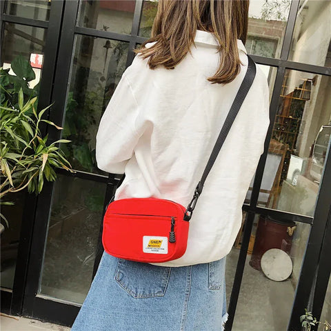 Unisex Crossbody Bag Oxford Cloth Diagonal Shoulder Bags Solid Color Satchels Fashion Leisure Trend Square Sling Handbags - Zen Fit Plus
