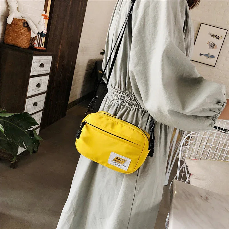 Unisex Crossbody Bag Oxford Cloth Diagonal Shoulder Bags Solid Color Satchels Fashion Leisure Trend Square Sling Handbags - Zen Fit Plus