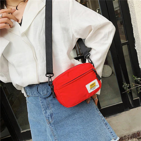 Unisex Crossbody Bag Oxford Cloth Diagonal Shoulder Bags Solid Color Satchels Fashion Leisure Trend Square Sling Handbags - Zen Fit Plus