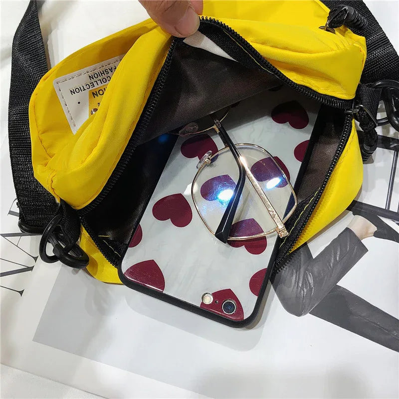 Unisex Crossbody Bag Oxford Cloth Diagonal Shoulder Bags Solid Color Satchels Fashion Leisure Trend Square Sling Handbags - Zen Fit Plus