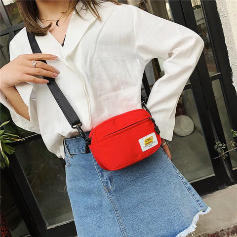 Unisex Crossbody Bag Oxford Cloth Diagonal Shoulder Bags Solid Color Satchels Fashion Leisure Trend Square Sling Handbags - Zen Fit Plus