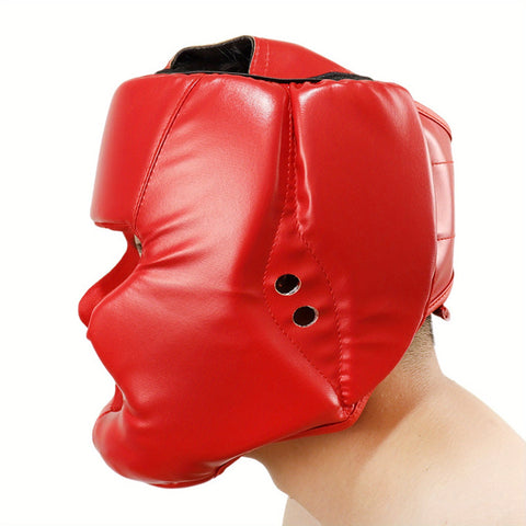 Adjustable Boxing Headgear Safety Helmet – Full-Coverage Sparring Protection for MMA, Kickboxing & Boxing Training