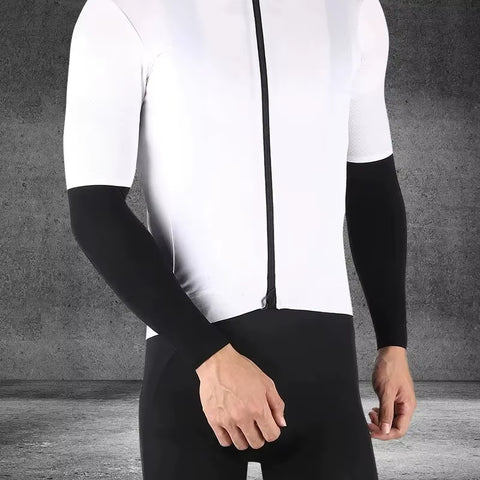 Cool Ice Silk Arm Sleeves for UV Protection - Perfect for Cycling, Running, and Outdoor Fitness!