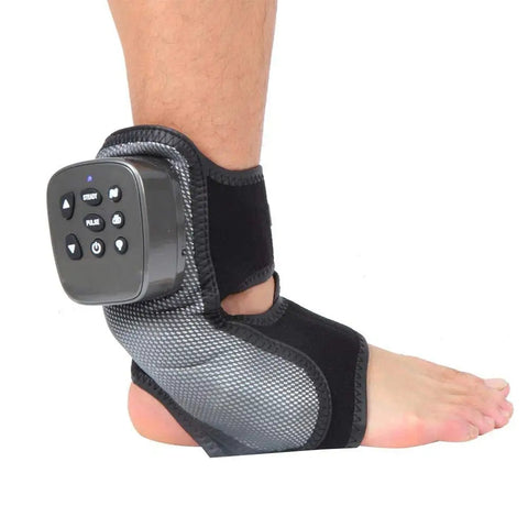 Air Compression Foot Ankle Massager – Vibration & Heat Therapy with Acupoint Stimulation for Heel, Toe & Leg Pain Relief