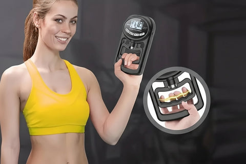 Electronic Hand Grip Strength Trainer – Digital 264lb Hand Exerciser for Strength Training, Rehabilitation & Fitness Performance