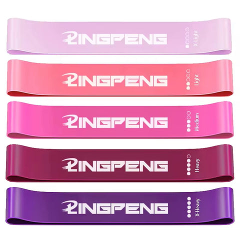 5 Different Resistance Bands Yoga Band Fitness Exercise Training Hip Tension Band Leg Squat Dance Elastic Loop Stretch Band