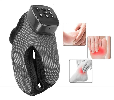 Air Compression Foot Ankle Massager – Vibration & Heat Therapy with Acupoint Stimulation for Heel, Toe & Leg Pain Relief