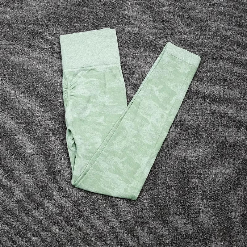 Tie Dyeing Seamless Yoga Set Gym Fitness Two Piece Set Women Clothing Sexy Back Crop Top High Waist Workout Leggings Sportswear