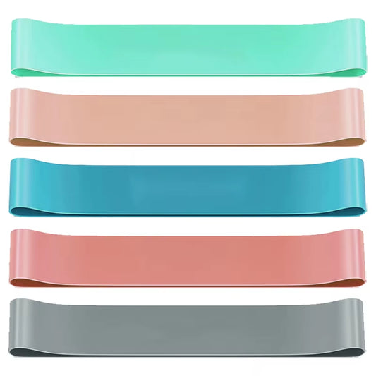 5 Different Resistance Bands Yoga Band Fitness Exercise Training Hip Tension Band Leg Squat Dance Elastic Loop Stretch Band