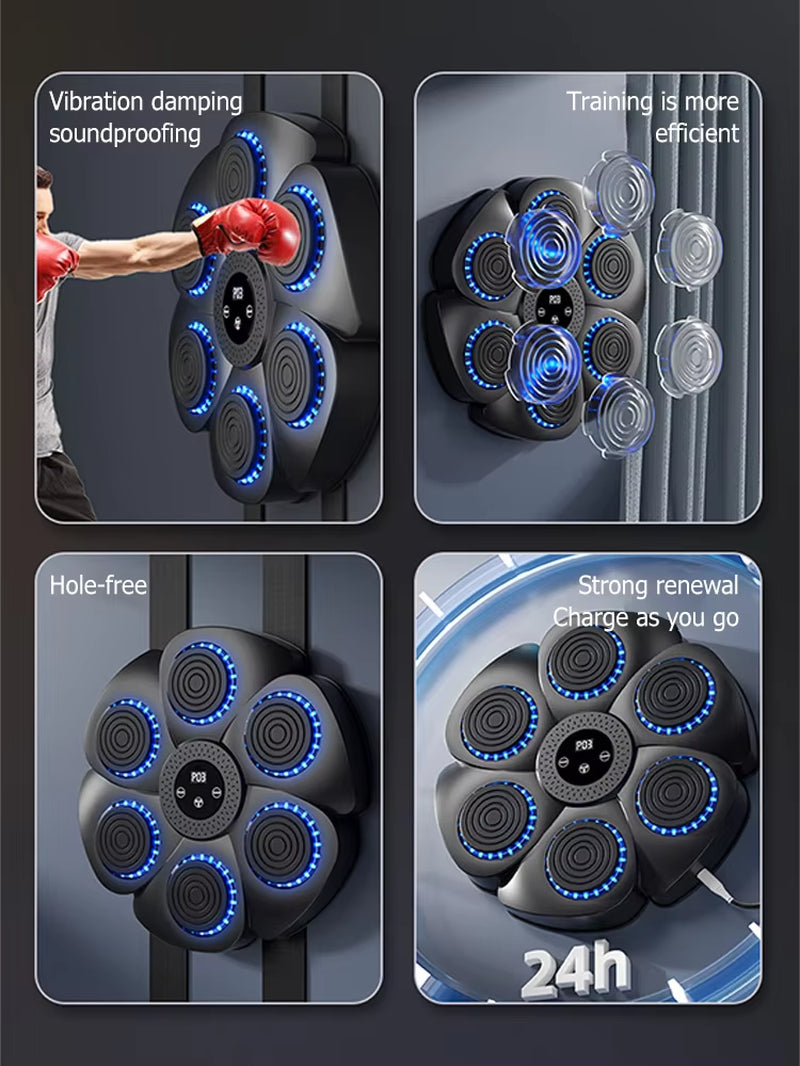 Smart Bluetooth Wall Mounted Boxing Trainer for Home Gym