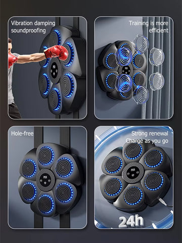 Smart Bluetooth Wall Mounted Boxing Trainer for Home Gym