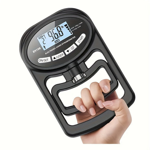 Electronic Hand Grip Strength Trainer – Digital 264lb Hand Exerciser for Strength Training, Rehabilitation & Fitness Performance