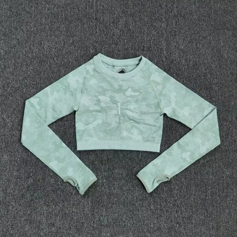 Tie Dyeing Seamless Yoga Set Gym Fitness Two Piece Set Women Clothing Sexy Back Crop Top High Waist Workout Leggings Sportswear