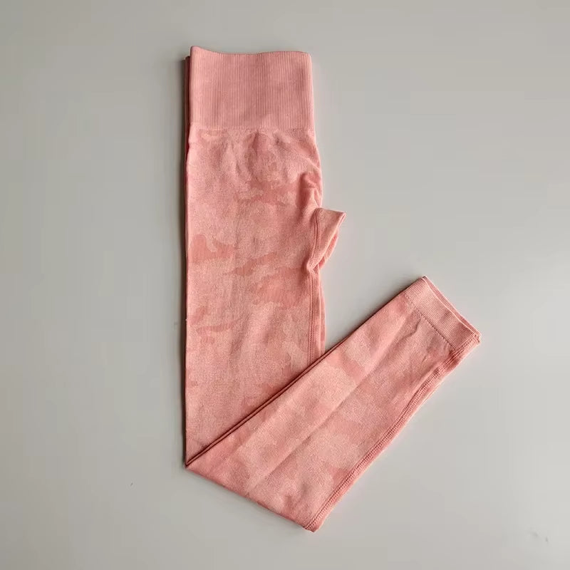 Tie Dyeing Seamless Yoga Set Gym Fitness Two Piece Set Women Clothing Sexy Back Crop Top High Waist Workout Leggings Sportswear