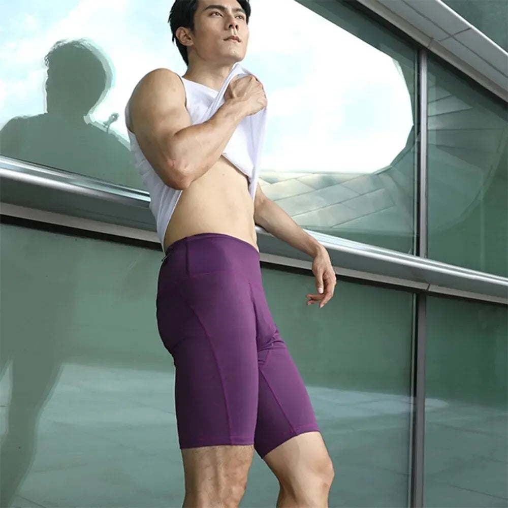 Men Women Tight Fitness Gym Shorts 2024 Summer Elastic Quick-dry Compression Workout Training Exercise Running Sports Shorts Zen fit plus
