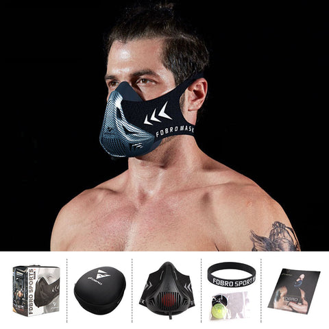 Fitness Training Elevation Mask – Resistance Breathing Sports Mask for Running, Cardio and Endurance Workouts