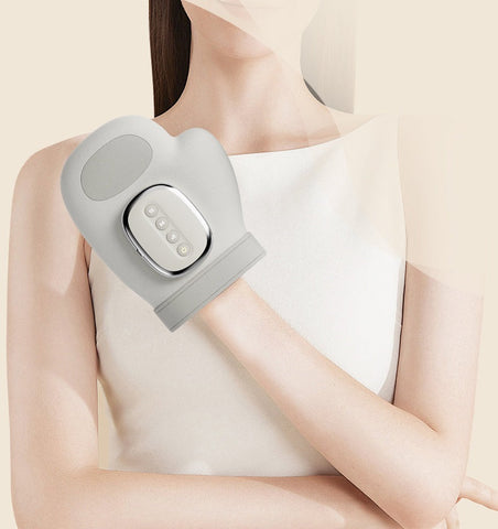 Electric Hand Massager Glove - Wireless Heated Airbag Compression with App Control for Palm & Finger Pain Relief Therapy