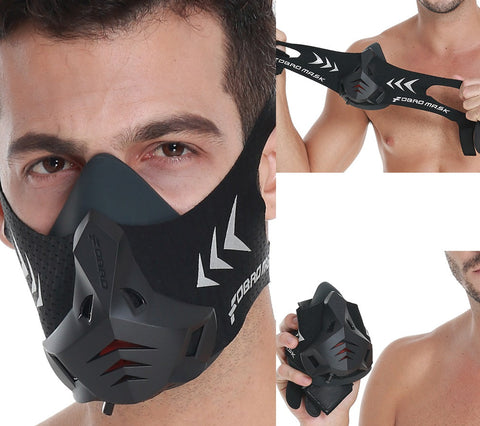 Fitness Training Elevation Mask – Resistance Breathing Sports Mask for Running, Cardio and Endurance Workouts