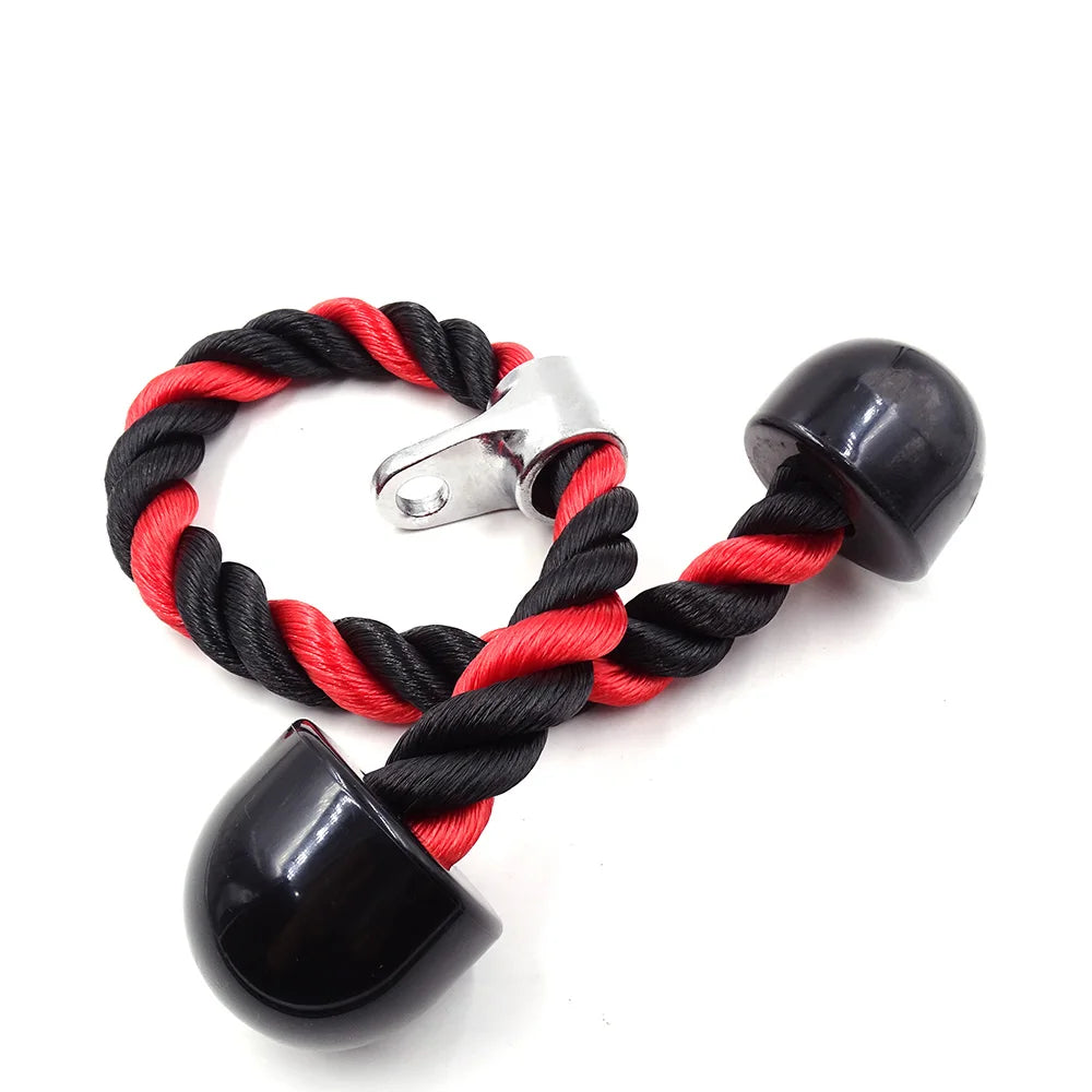 Gym Tricep Rope Pull Down Cable Rope Tricep Cord Pulldown Workout Exercise Back Fitness Strength Bodybuilding Training Equipment Zen fit plus