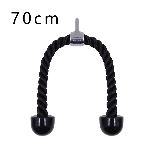 Gym Tricep Rope Pull Down Cable Rope Tricep Cord Pulldown Workout Exercise Back Fitness Strength Bodybuilding Training Equipment Zen fit plus