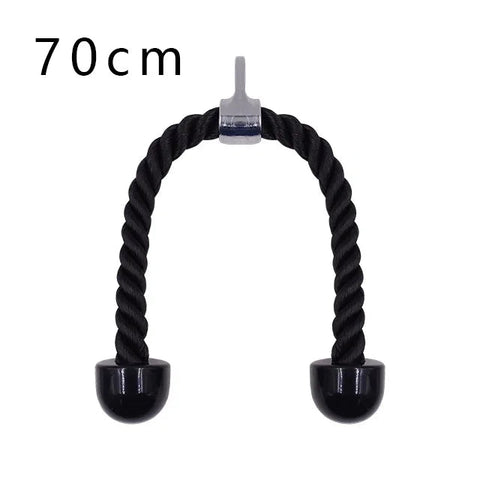 Gym Tricep Rope Pull Down Cable Rope Tricep Cord Pulldown Workout Exercise Back Fitness Strength Bodybuilding Training Equipment Zen fit plus