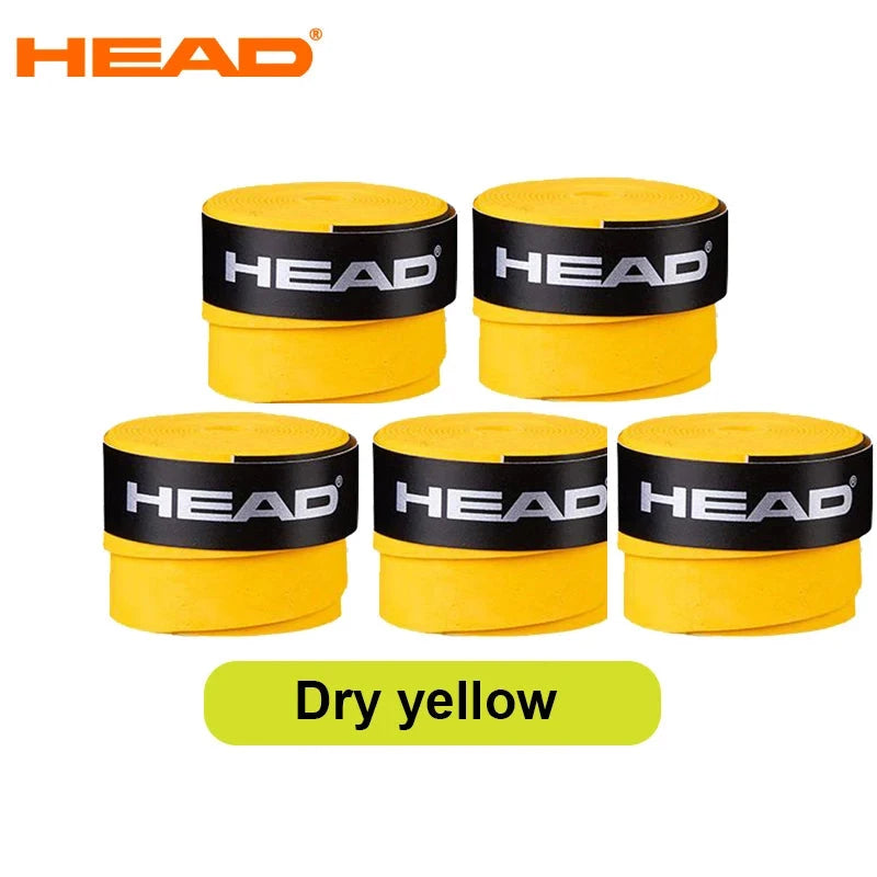 5Pcs HEAD Tennis Overgrip PU HEAD Tennis Racket Overgrip Absorption Grip Badminton Racket Handle Grip Tennis Grip Padel Tape Zen Fit Plus