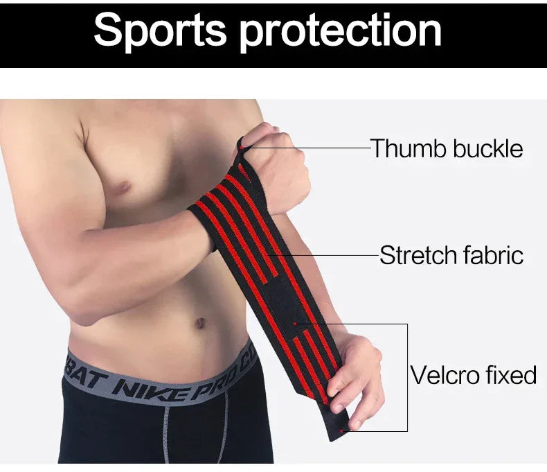 Weight Lifting Elastic Wristband Breathable Wrist Wraps Bandage for Gym Fitness Weightlifting Powerlifting Wrist Brace Support - Zen Fit Plus