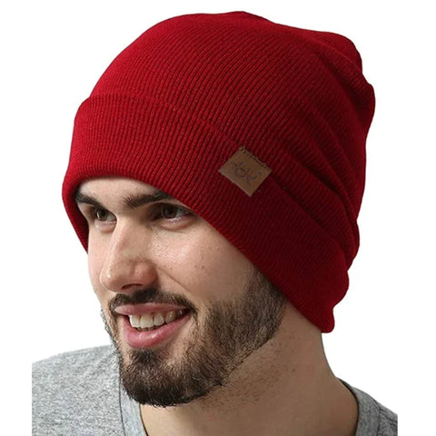 Unisex Beanie Hat URGENTMAN Casual Beanie For Men & Women Warm Soft Knitted Hat Stylish Plain Daily Winter Hat - Zen Fit Plus
