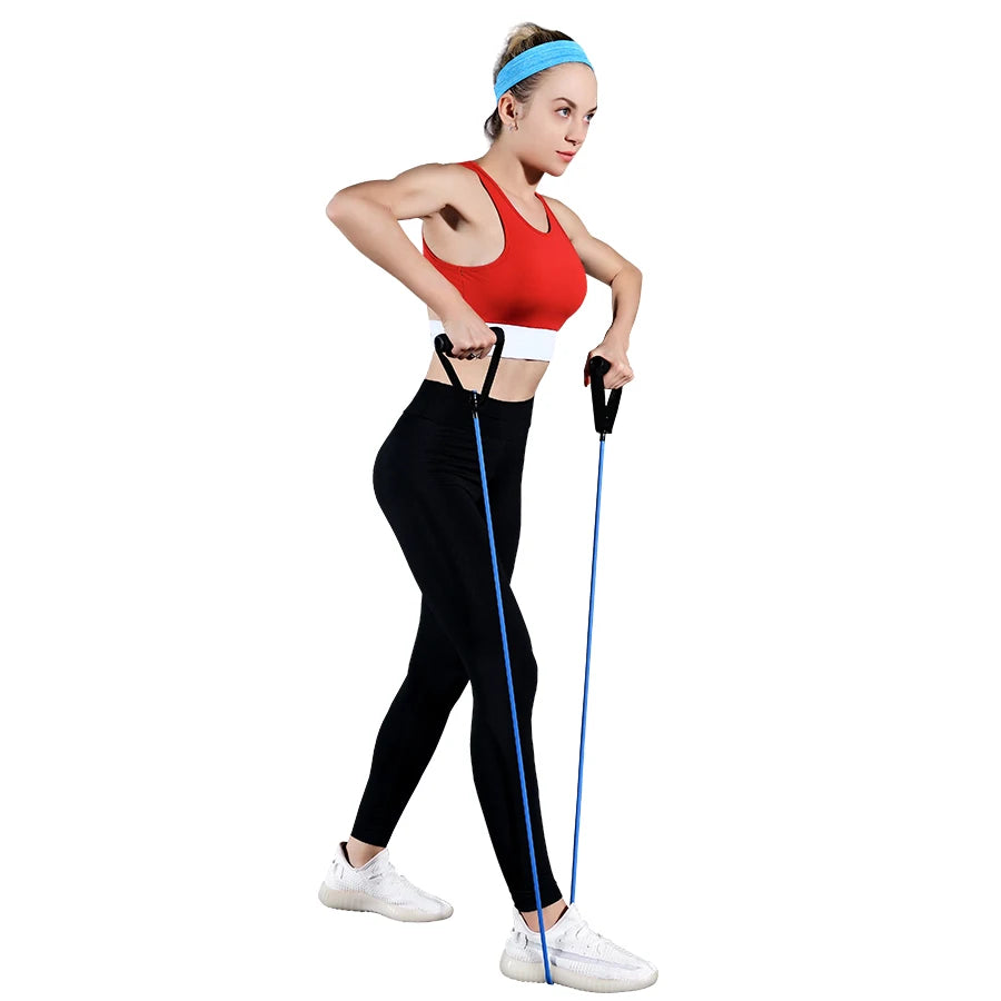 5 Levels Resistance Bands with Handles Training Exercise Tube Band Pull Rope Fitness  Elastic Bands Workouts Strength Equipment Zen fit plus