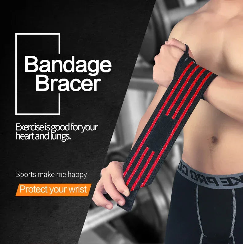 Weight Lifting Elastic Wristband Breathable Wrist Wraps Bandage for Gym Fitness Weightlifting Powerlifting Wrist Brace Support - Zen Fit Plus