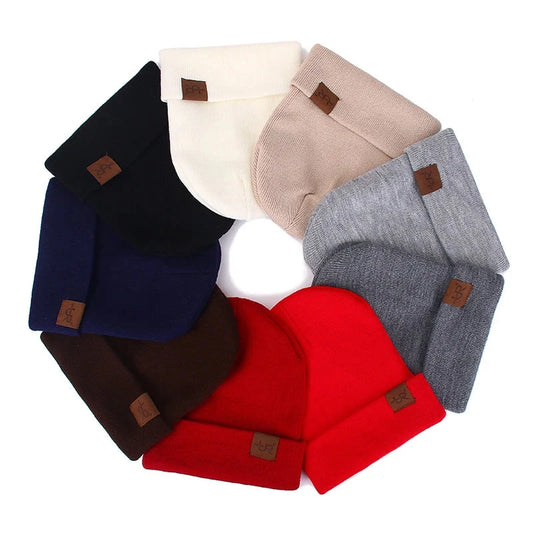 Unisex Beanie Hat URGENTMAN Casual Beanie For Men & Women Warm Soft Knitted Hat Stylish Plain Daily Winter Hat Zen Fit Plus