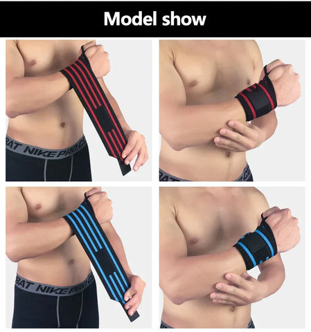 Weight Lifting Elastic Wristband Breathable Wrist Wraps Bandage for Gym Fitness Weightlifting Powerlifting Wrist Brace Support - Zen Fit Plus