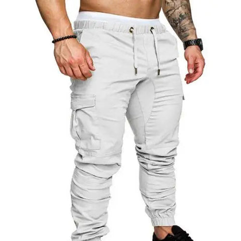 50%HOT2022 New Men's Casual Jogging Pants Solid Color Pocket Pants Sports Pants Men's Trousers Street Hip Halen Jogging Pants Zen fit plus