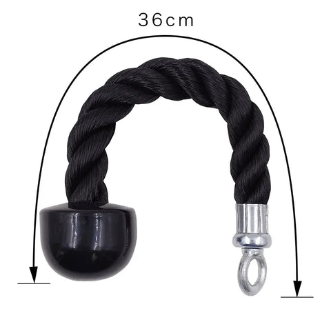 Gym Tricep Rope Pull Down Cable Rope Tricep Cord Pulldown Workout Exercise Back Fitness Strength Bodybuilding Training Equipment - Zen Fit Plus