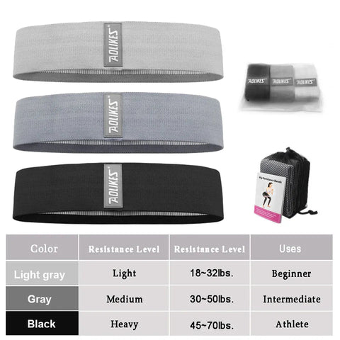 AOLIKES New Fitness Long Resistance Bands Workout Fabric Set Exercise Elastic Booty Bands For Pull Up Woman Assist Leg Zen fit plus