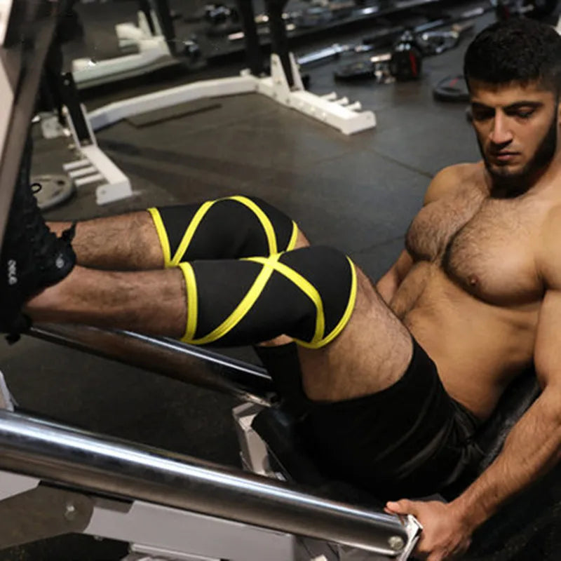 Knee Sleeves for Weightlifting (1 Pair) Premium Support & Compression - Powerlifting & Crossfit - 7mm Neoprene Sleeve Zen fit plus