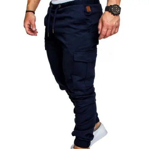 50%HOT2022 New Men's Casual Jogging Pants Solid Color Pocket Pants Sports Pants Men's Trousers Street Hip Halen Jogging Pants Zen fit plus