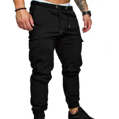 50%HOT2022 New Men's Casual Jogging Pants Solid Color Pocket Pants Sports Pants Men's Trousers Street Hip Halen Jogging Pants Zen fit plus