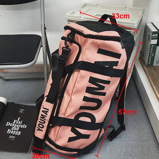 Waterproof Gym Backpack Dry Wet Outdoor Fitness Training Workout Sports Backpacks Large Capacity Travel Sport Sneaker Bag Duffel Zen fit plus
