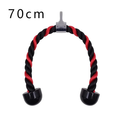 Gym Tricep Rope Pull Down Cable Rope Tricep Cord Pulldown Workout Exercise Back Fitness Strength Bodybuilding Training Equipment Zen fit plus